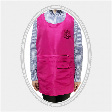 무지 원피스형 앞치마 #2