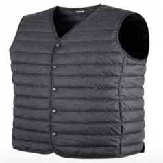 브이넥 경량 패딩 조끼 LD90W