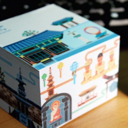 커버형 측면전사 점착메모지 (70x70 500매) #2