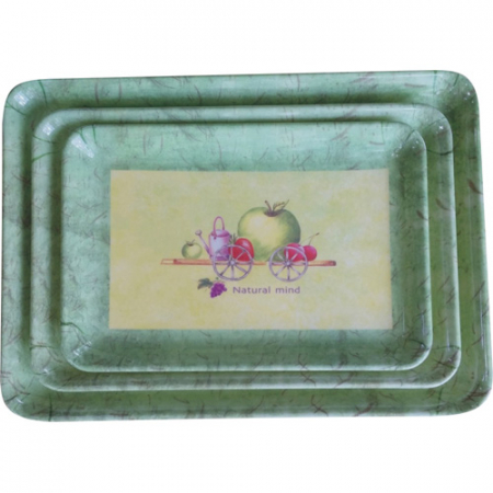 쟁반, 직사각 수레 3P 세트 #2