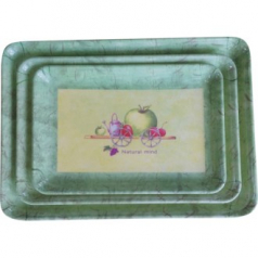 쟁반, 직사각 수레 3P 세트