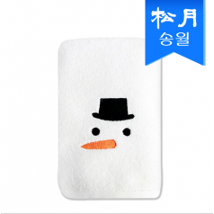 [송월타올]크리스마스 눈사람 타올 s, 40x80cm