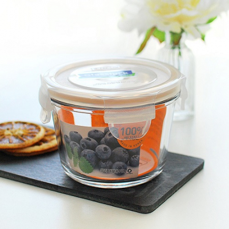 글라스락 원형테이퍼 2호 410ml 밀폐용기 #2