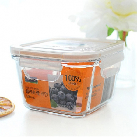 글라스락 정사각테이퍼2호 500ml 밀폐용기 #2