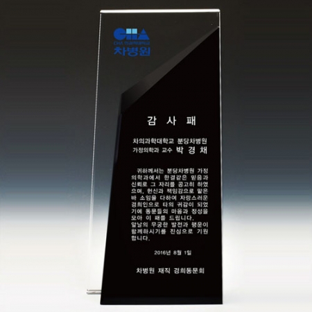 크리스탈 감사패, 공로패 / DS12)4-4 #2