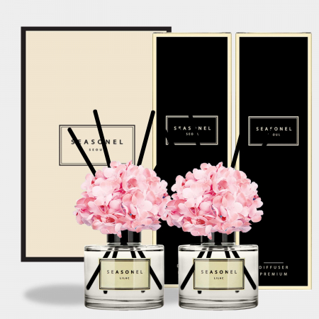 시즈넬 플라워 디퓨저 120ml 미니 수국x2 #2