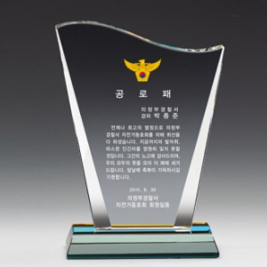 크리스탈 감사패, 공로패 /21c12)73-2