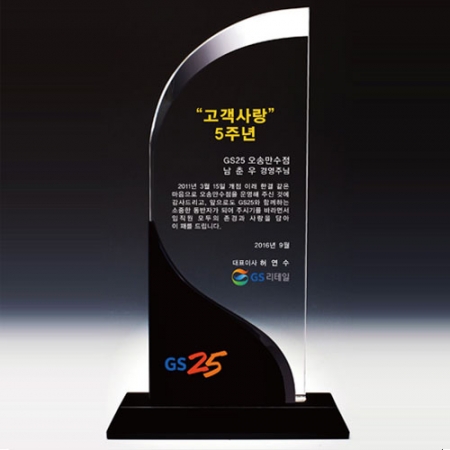 크리스탈 감사패. 공로패 / DS10) 12- 5 #2