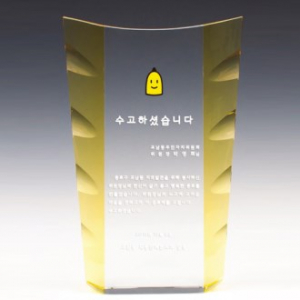 크리스탈 감사패. 공로패 / 남13) 108- 1