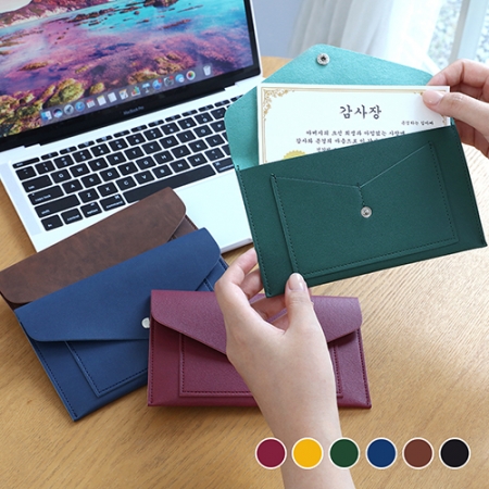 클래식 레더 트래블파우치, 유니크 다용도파우치 180mmx110mm #5