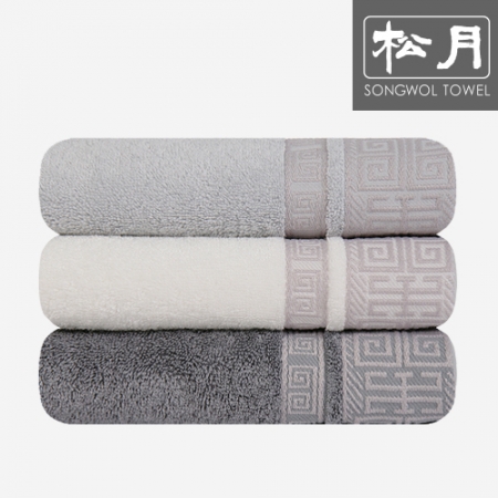 [송월타올]뱀부얀 격자 타올 40x80cm #2