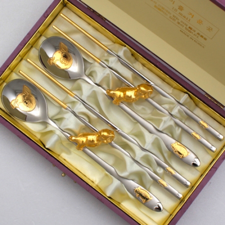 제노바 스마일 황금돼지 수저 선물세트 #2