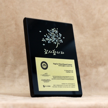 [상패] 액자 금판 상패 hs- 14 #2