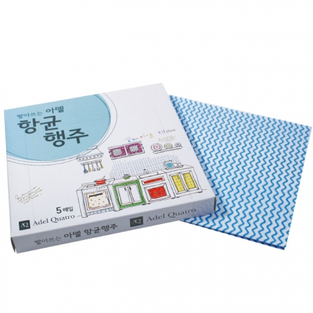 재사용 가능!!아델 향균 행주 5P (스티커 인쇄) #2