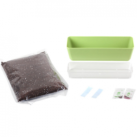 고기친구 투톤텃밭 세트 - 적겨자+상추 #3