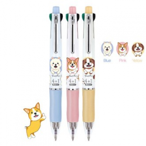 강아지 멀티펜 4+1 0.7mm