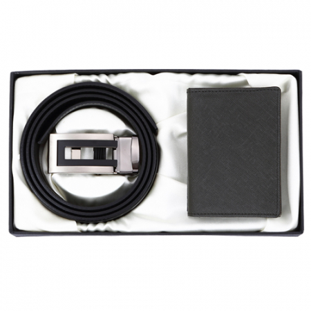 심플 메탈 가죽 벨트 사피아노 소가죽 명함지갑 #2