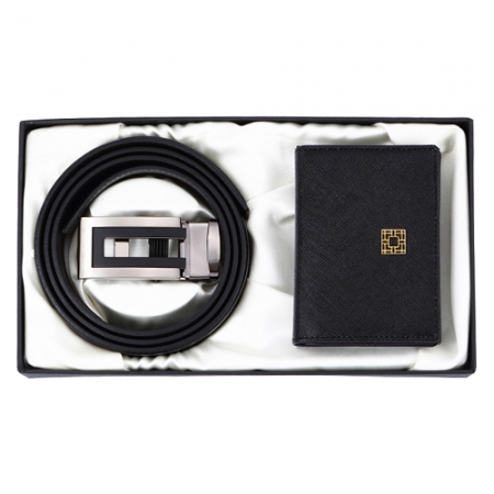 남성 정장 가죽 벨트 완자문 소가죽 명함지갑 #2