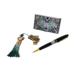 자개 USB 금장 3종 세트 당초나비 8G