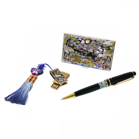 자개 USB 금장 3종 세트 십장생 8G #2