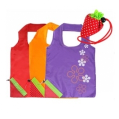 딸기 장바구니 시장가방 휴대용 가방 비닐대용 36x53cm