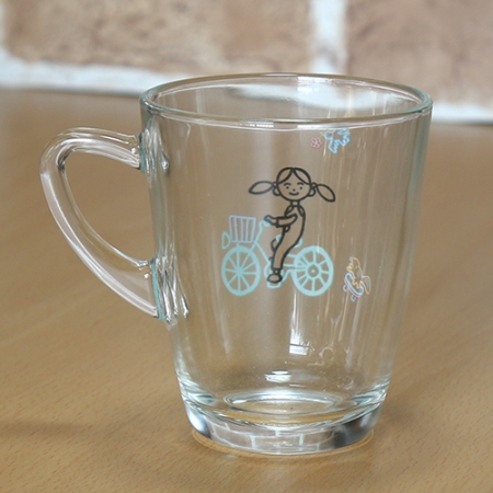 유니온 손잡이 유리 머그잔 #4