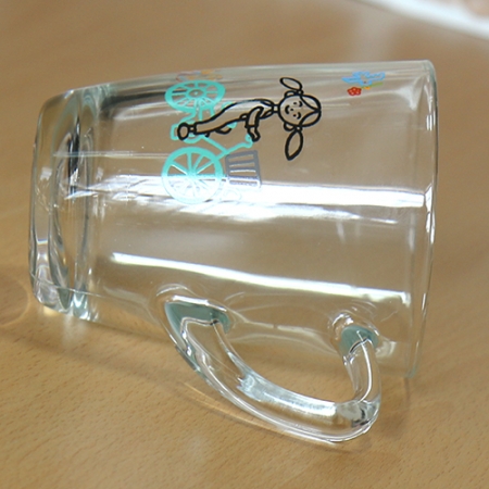 유니온 손잡이 유리 머그잔 #6