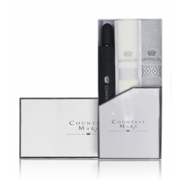 송월 우산 선물세트 (카운테스마라 3단우산 무지63 완전 자동우산 1 + 맥스 타올 2) s