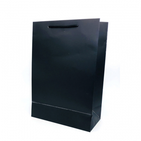 [종이가방] 아트지 무지 쇼핑백 블랙 (롱특대) 25.5*36.5*12cm #2