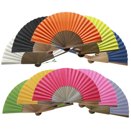 색지선 소 기성 접선 부채 #3