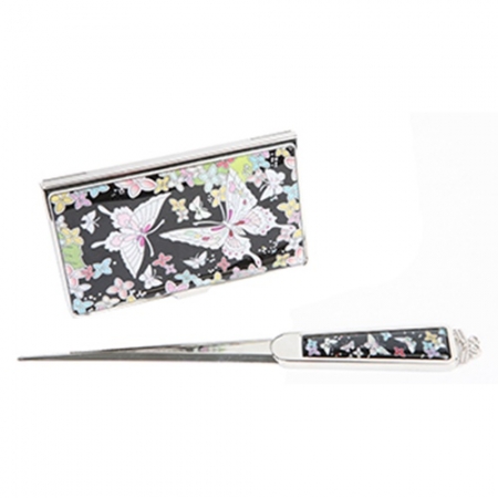 자개 명함편지칼 세트 꽃나비 외 4종 #2