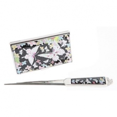 자개 명함편지칼 세트 꽃나비 외 4종