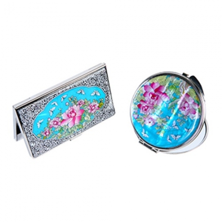 자개 명함 손거울 세트 목단꽃 외 8종 #2