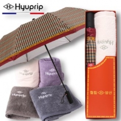 협립 2단 DBS 체크 자동 우산+호텔 170 코마 1p 세트