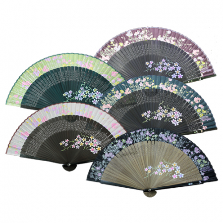 코스모스자개 전통부채 #2