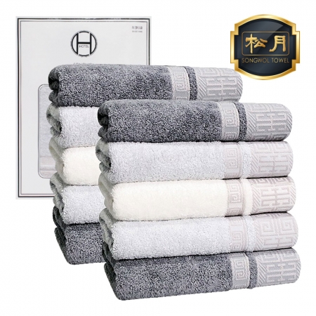 [송월타올] 프리미엄 격자40 타올 2매 풀세트 #2