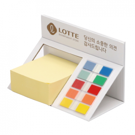 거치식 메모지 (대 / 점착 300매+팝업 플래그 10매) #2