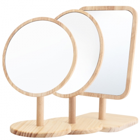 우드 원목 탁상거울, 장목 메이크업거울, 예쁜거울, 화장 거울 3종 택 1 #2