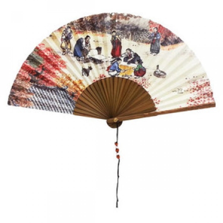 오죽선 대 기성 부채(풍속도) #2