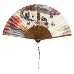 오죽선 대 기성 부채(풍속도)
