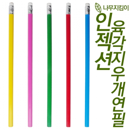 인젝션 육각 지우개 연필 #2