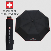 스위스밀리터리 우산 3단 수동 레드 바이어스