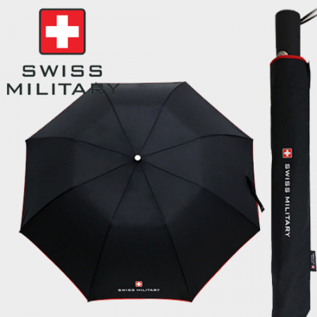 스위스밀리터리 2단 자동 레드 바이어스 우산 #2