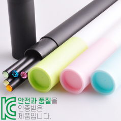 인젝션 보석연필 바닐라 원통 5P세트