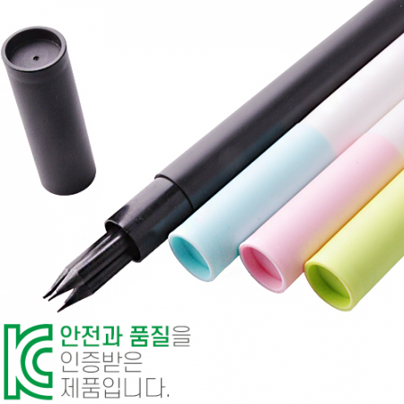 인젝션 흑목 원형 지우개 연필 3P 원통 세트 #2