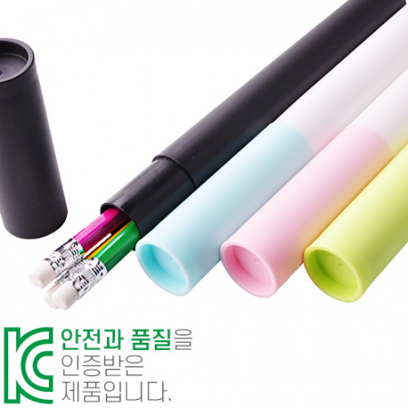 인젝션 육각 지우개 연필 3P [바닐라 원통 세트] #2