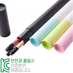 인젝션 파스텔 연필 3P 원통 세트