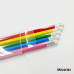 작은이미지: 인컬러 투명 케이스 5본입 비비드 육각 B 연필 세트 #4