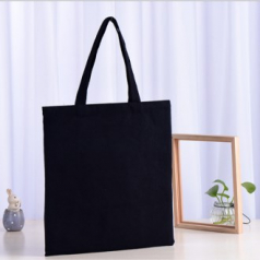 무지 블랙 캔버스백 에코백 32x35CM