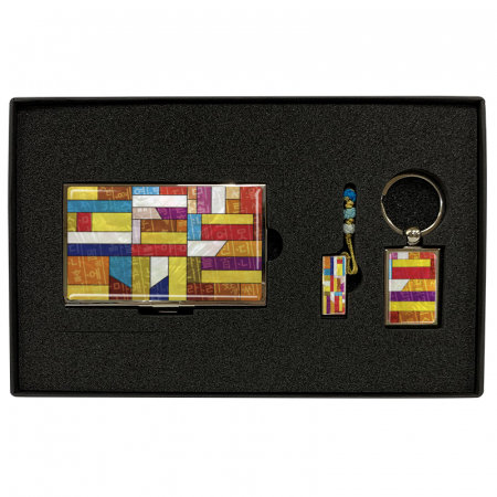 수복방패연, 조각보훈민 금속명함+ USB+사각 열쇠고리 #3